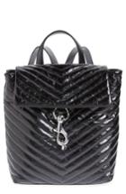 Rebecca Minkoff Edie Quilted Leather Backpack - Black