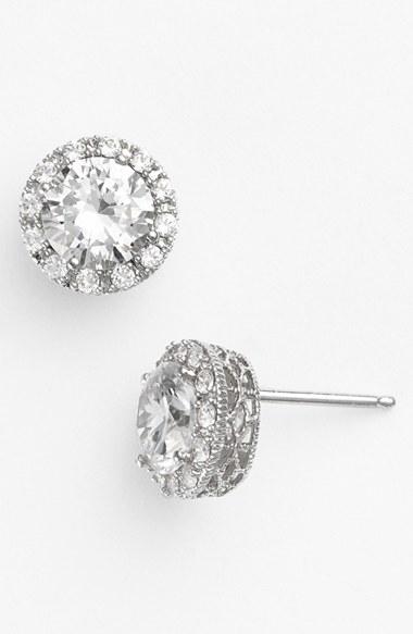 Women's Nordstrom Round 3.48ct Tw Cubic Zirconia Stud Earrings