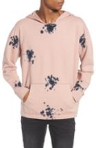 Men's The Rail Blotch Tie Dye Terry Hoodie - Pink