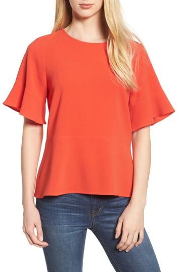 Women's Madewell Flare Hem Top, Size - Red