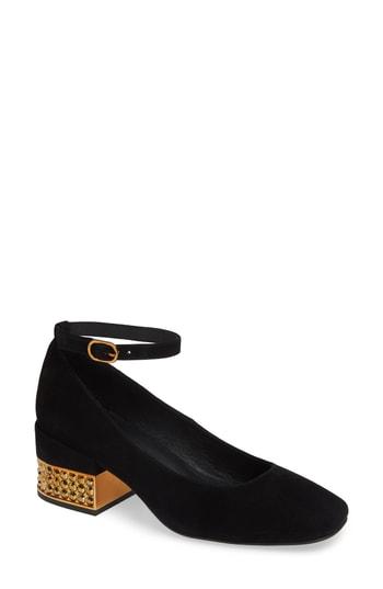 Women's Jeffrey Campbell Blaire Ankle Strap Pump M - Black