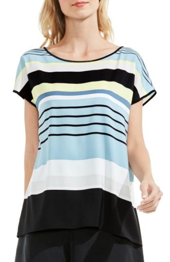 Women's Vince Camuto Stripe Harmony Blouse - Blue