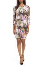 Women's Karen Kane Painted Floral Sheath Dress - Purple