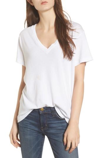 Women's Current/elliott V-neck Tee - White