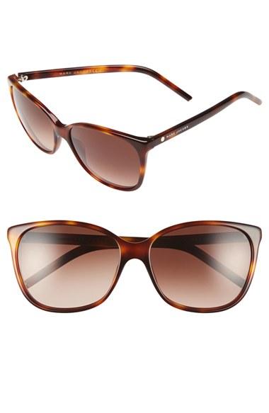 Women's Marc Jacobs 57mm Oversized Sunglasses - Havana