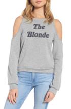 Women's Pst By Project Social T The Blonde Cold Shoulder Sweatshirt