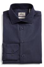 Men's Armani Collezioni Tonal Stripe Trim Fit Dress Shirt