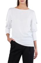 Women's Akris Punto Draped Cutout Top - White