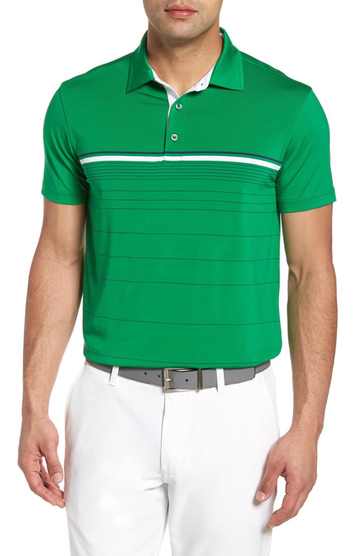 Men's Bobby Jones R18 Tech Skill Stripe Polo - Green