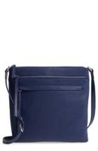 Nordstrom Finn Leather Crossbody Bag - Blue