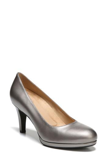 Women's Naturalizer 'michelle' Almond Toe Pump M - Metallic