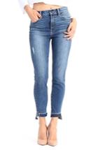Women's Level 99 Elle Uneven Hem Skinny Jeans - Blue
