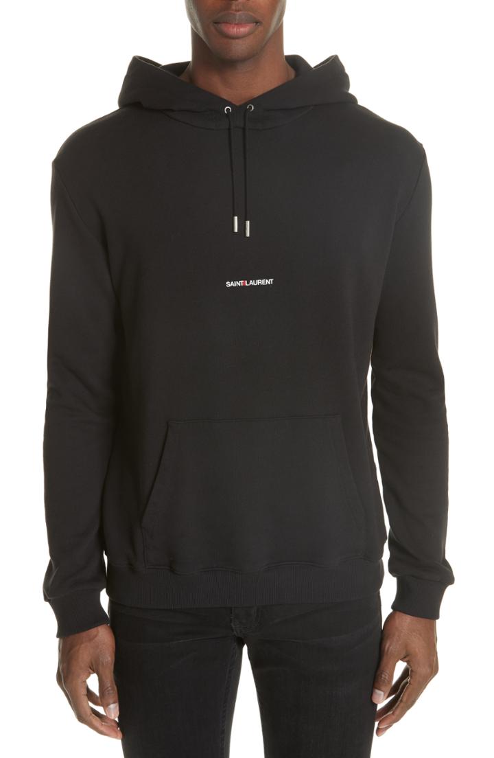 Men's Saint Laurent Logo Gauche Hoodie