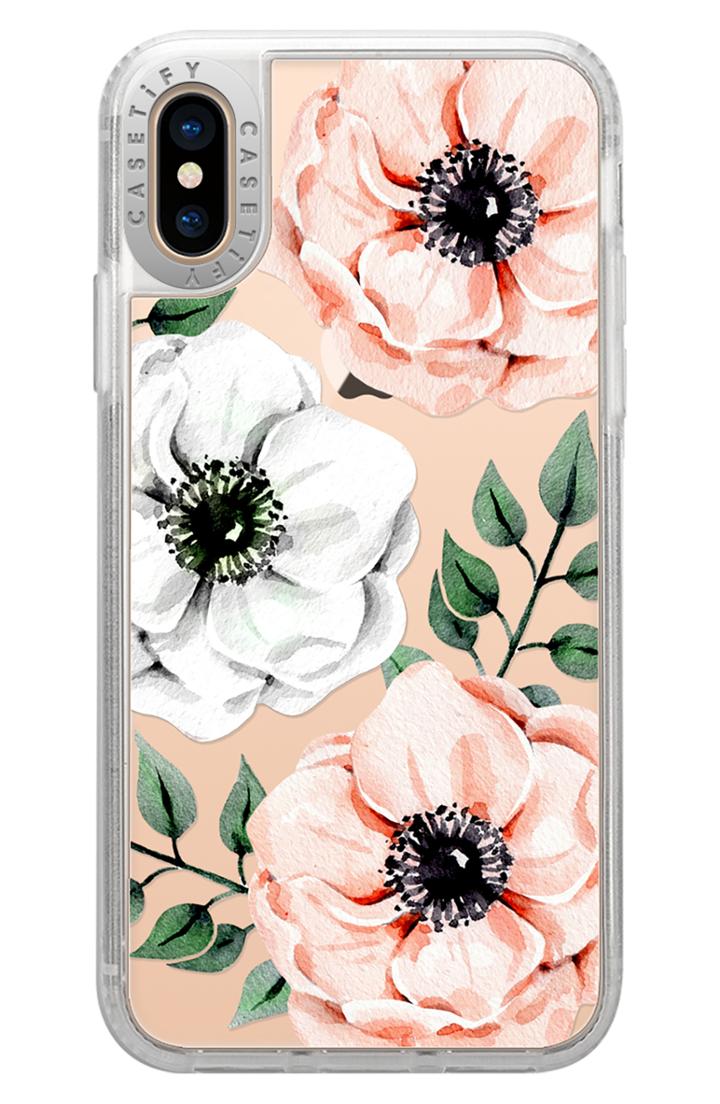 Casetify Watercolor Anemones Iphone X/xs/xs Max & Xr Case - Pink