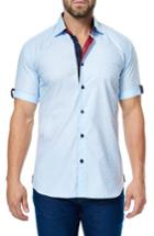 Men's Maceoo Fresh Jacquard Sport Shirt (xxl) - Blue