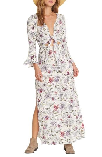 Women's Billabong Forever Lust Floral Maxi Dress - White