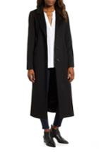 Women's Fleurette Modern Loro Piana Wool Reefer Coat - Black