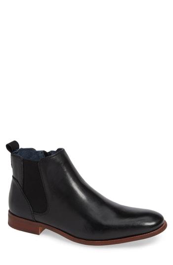 Men's Jump Collin Plain Toe Chelsea Boot M - Black
