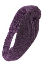 Tasha Metallic Head Wrap, Size - Purple