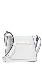Smythson Bond Leather Crossbody Bag - White