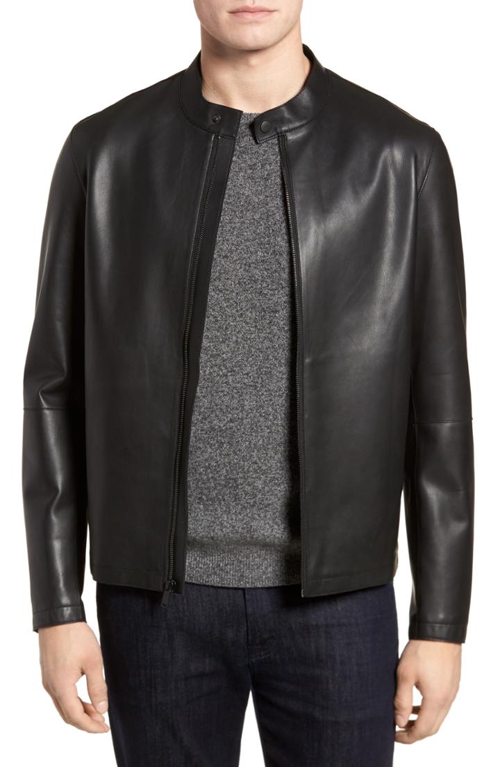 Men's Cole Haan Bonded Leather Jacket