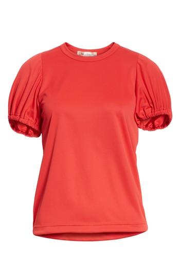 Women's Comme Des Garcons Puff Sleeve Tee - Red