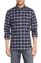 Men's Nordstrom Men's Shop Slim Fit Plaid Non-iron Sport Shirt
