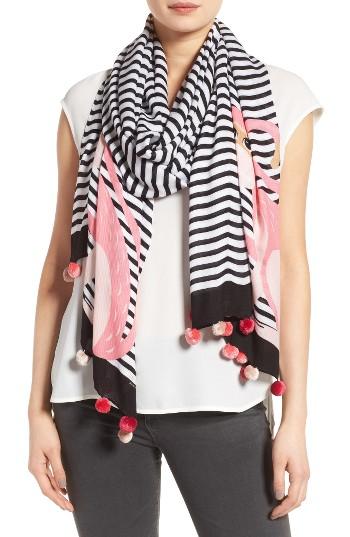 Women's Kate Spade New York Monkey Rose Stripe Scarf