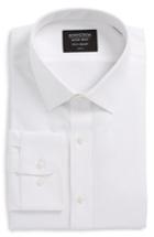 Men's Nordstrom Men's Shop Tech-smart Trim Fit Solid Dress Shirt .5 - 32/33 - White
