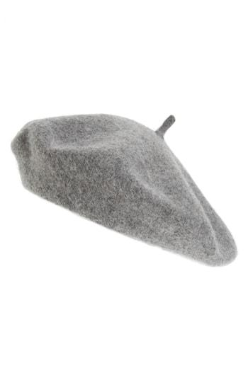 Women's Halogen Wool Blend Beret - Grey