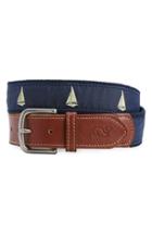 Men's Vineyard Vines 'sailboats' Canvas Belt