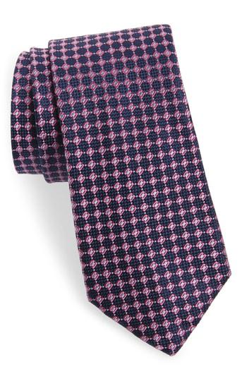Men's Nordstrom Men's Shop Kitson Geometric Silk Tie, Size - Blue