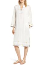 Women's Velvet By Graham & Spencer Hand Stitched Caftan Dress - White