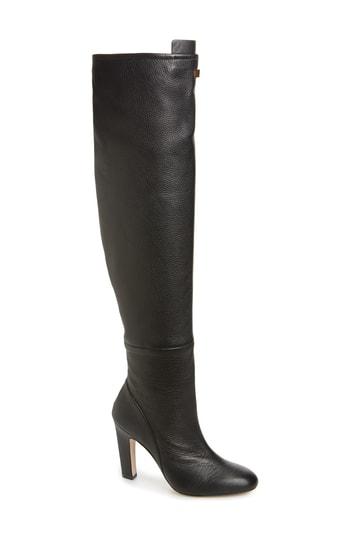 Women's Stuart Weitzman Edie Over The Knee Boot M - Black