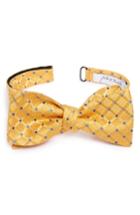 Men's John W. Nordstrom Grid Silk Bow Tie, Size - Yellow