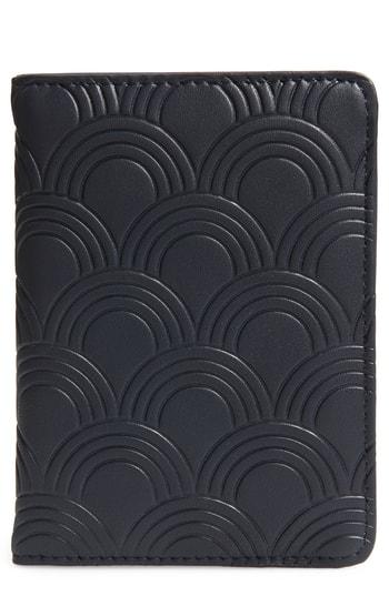 Estella Bartlett Embossed Faux Leather Passport Case - Blue