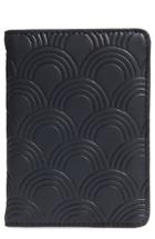 Estella Bartlett Embossed Faux Leather Passport Case - Blue