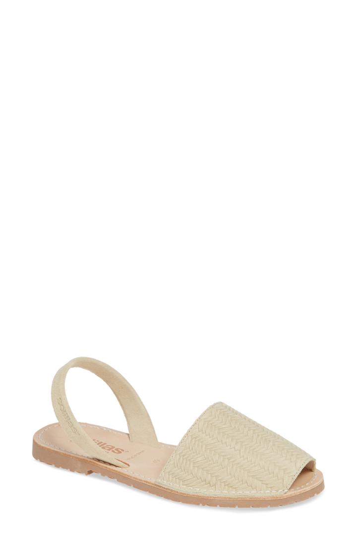 Women's Solillas Elvira Slingback Sandal Us / 37eu - Ivory