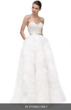 Women's Watters Keo Embellished & Embroidered Corset, Size In Store Only - Ivory
