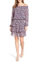 Women's Michael Michael Kors Brooks Print Off The Shoulder Dress