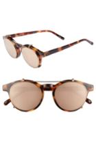 Women's Linda Farrow 47mm Optical Glasses With Clip-on 18 Karat Rose Gold Trim Sunglasses -