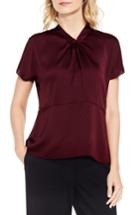 Women's Vince Camuto Twist Mock Neck Blouse - Red