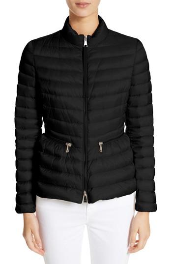 Women's Moncler Agate Quilted Puffer Jacket - Black
