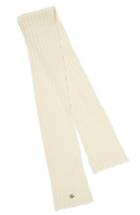 Women's Moncler Rib Knit Wool Scarf, Size - White