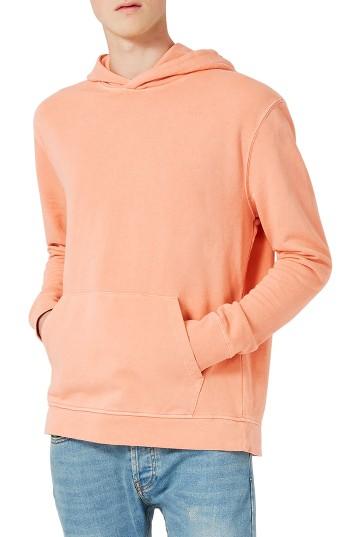Men's Topman Fixed Hoodie - Orange