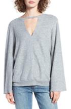 Women's Pst By Project Social T Keyhole Sweatshirt - Grey