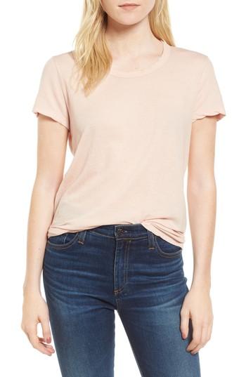 Women's James Perse Crepe Jersey Tee - Pink