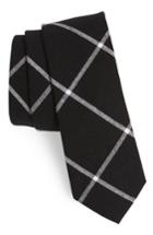 Men's Nordstrom Men's Shop Halsey Windowpane Cotton Skinny Tie