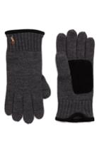 Men's Polo Ralph Lauren Classic Luxe Merino Wool Gloves, Size - Grey