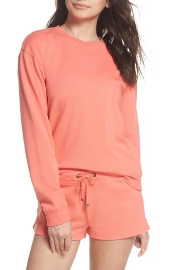 Women's Make + Model Take It Easy Lounge Sweatshirt - Coral